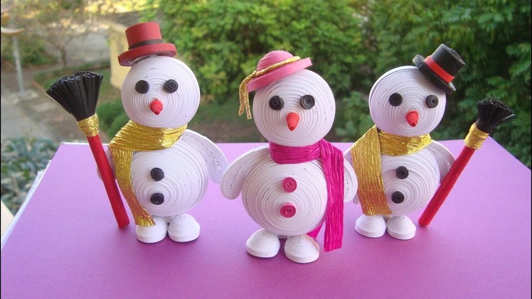 Quilling Snowman Tutorial | DIY Paper Snowman Christmas Ornament