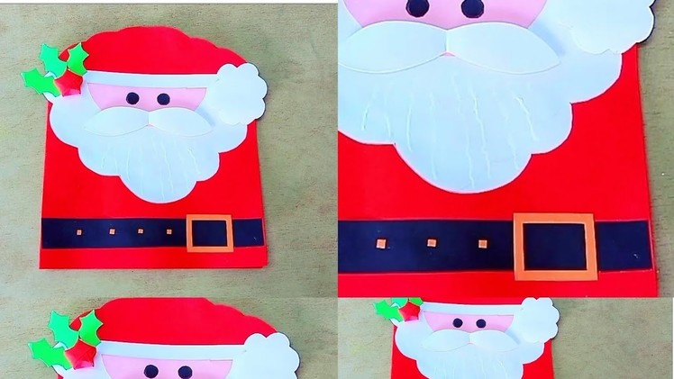 Santa ???? christmas card DIY.easy DIY Christmas card idea.Malayalam video