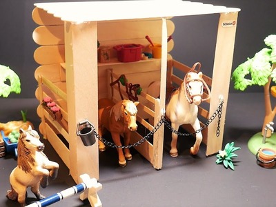 Schleich Horse Stable DIY | Easy Schleich Stall Tutorial