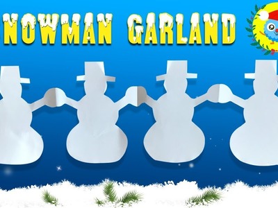 Snowman Garland ☃ Christmas Garland of Paper (2018) ???? Easy DIY Paper Crafts [4K]