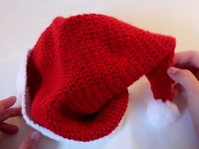 The cutest baby Santa hat - super easy crochet, part 2