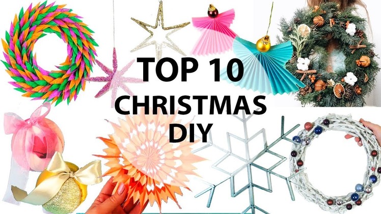 TOP 10 CHRISTMAS DIY IDEAS YOU CAN MAKE IN 10 MINUTES