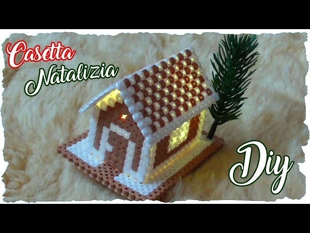 Tutorial: Casetta Natalizia con le PERLINE da STIRARE | CHRISTMAS DIY with HAMA BEADS