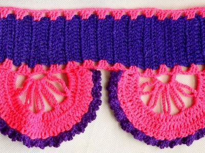 WOW!!! How to make Woolen crochet Toran Pattern || Door Hanging Toran from Woolen || Handmade