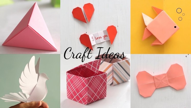 6 Easy Paper Craft Ideas | Handcraft | Easy Origami
