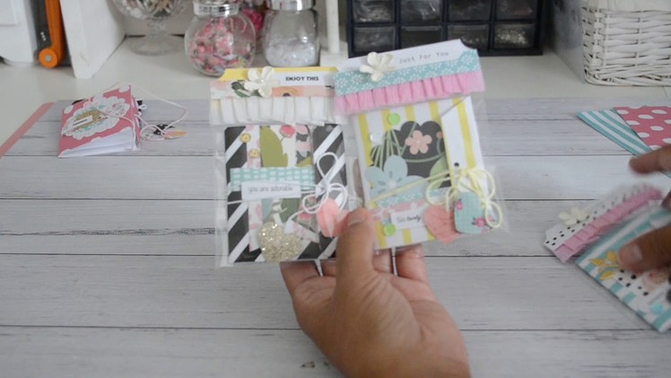 6x6 Paper | Make Two Cute Mini Note Booklets |