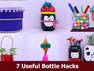 7 Plastic Bottle Craft Idea | Easy Useful Bottle Hacks | Best out of Waste | Aloha Crafts