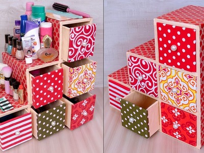 Amazing !!! DIY Organizer Craft Idea using Cardboard || Handmade Crafts