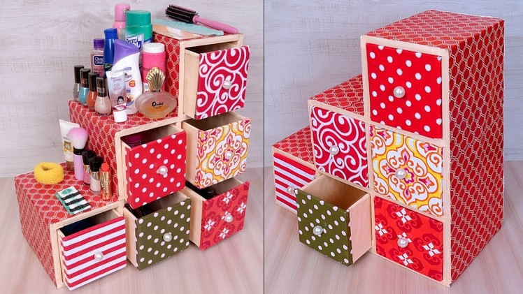 Amazing !!! DIY Organizer Craft Idea using Cardboard || Handmade Crafts