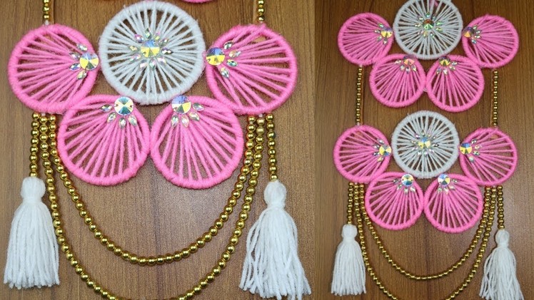 Amazing!! Woolen Craft Idea || How to Make Door Hanging - New Woolen Design - DIY arts and crafts