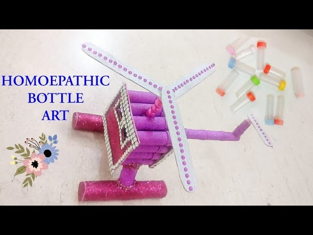 | art art| homeopathic bottle reuse craft||medicine bottle reuse|| best out of waste