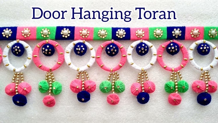 Best out of waste bangles and woolen craft | How To Make door hanging toran | home decoret idea