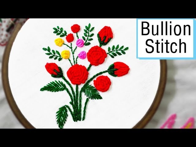 Bullion Stitch Embroidery
