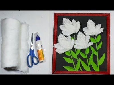 Cotton craft.|| Best out of waste cotton craft idea.|| Home decor Wall hanging craft idea. 