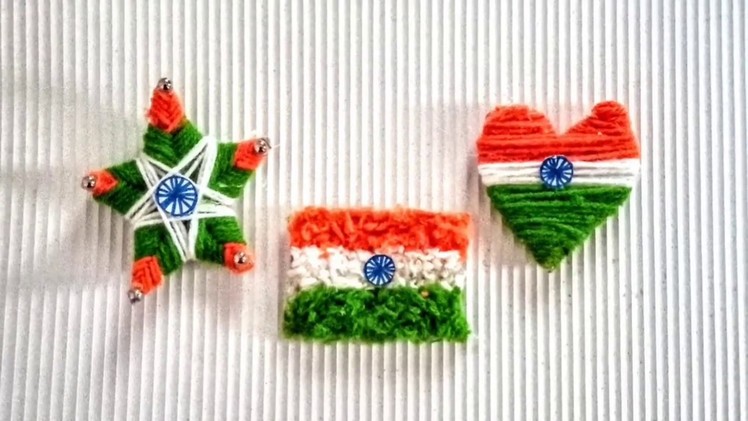 Diy 3.Indian Flag Art& craft. Republic Day.Independence Day Craft.Easy Wool Craft Ideas For kids.