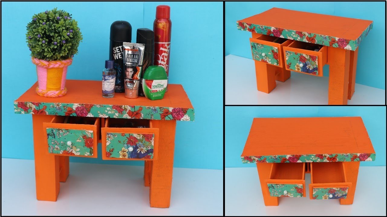 DIY Desk Organiser || DIY Organizer || best out of waste craft 2019