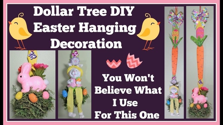 DIY Dollar Tree Easter Decoration ???? You won't Believe what I use for this one