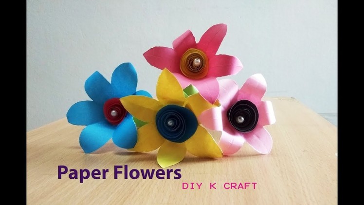 DIY Easy Paper Flower Stick | DIY K Craft