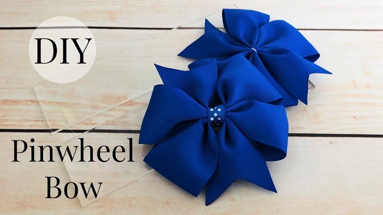 DIY Pinwheel bow.How to make pinwheel bow using template