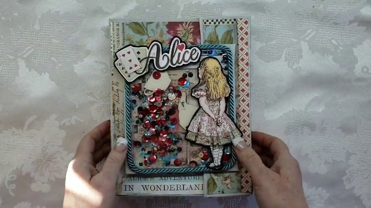 *FOR SALE* Stamperia Alice In Wonderland Photo Folio Journal  for ASC Supplies