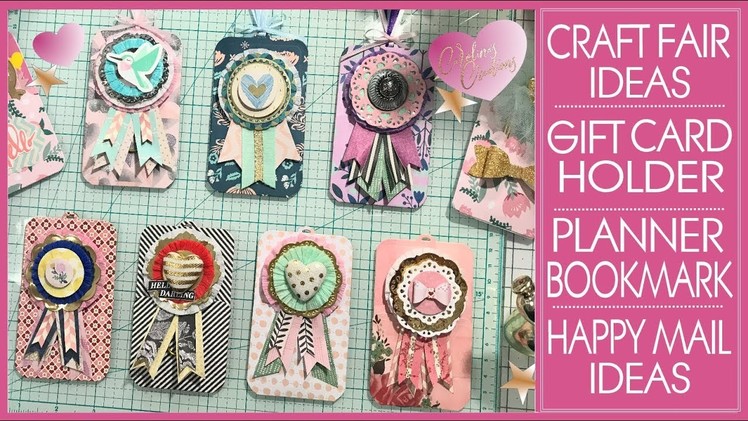 Gift Card Holder - Planner Sticker Holder Bookmark  - Spring Craft Fair Ideas - Happy Mail Ideas