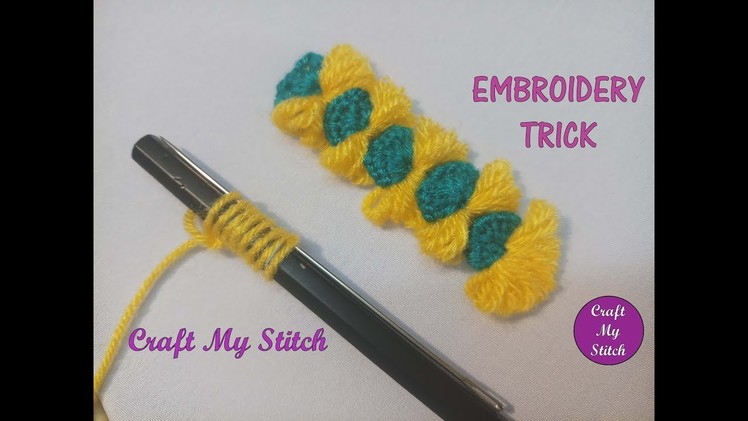 Hand Embroidery - Embroidery trick with Pencil by Craft My Stitch