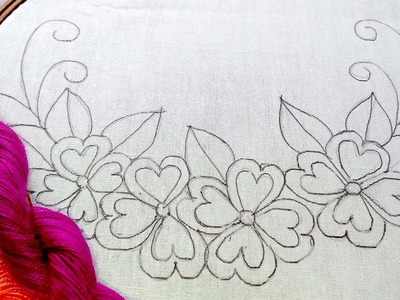 Hand Embroidery | neckline embroidery design For Kameez.