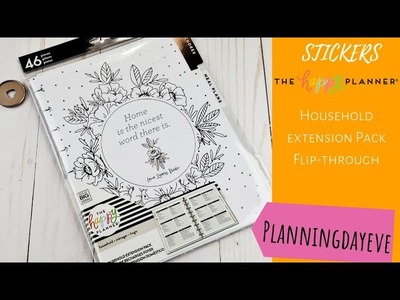 Household Extension Flip-through| Happy Planner March 2019 Release