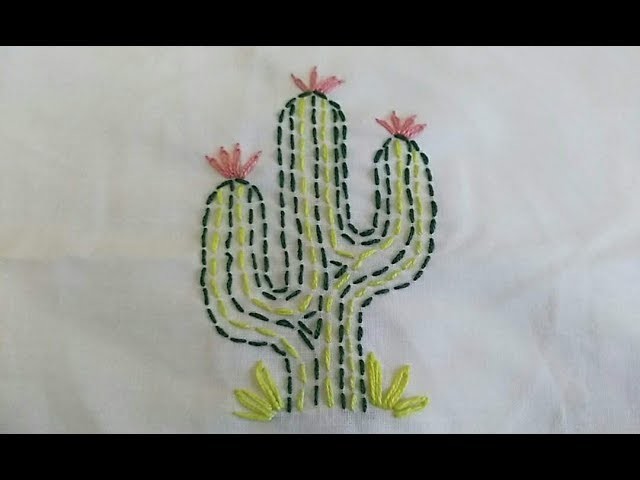 How to make | Charming | Cactus | Embroidery