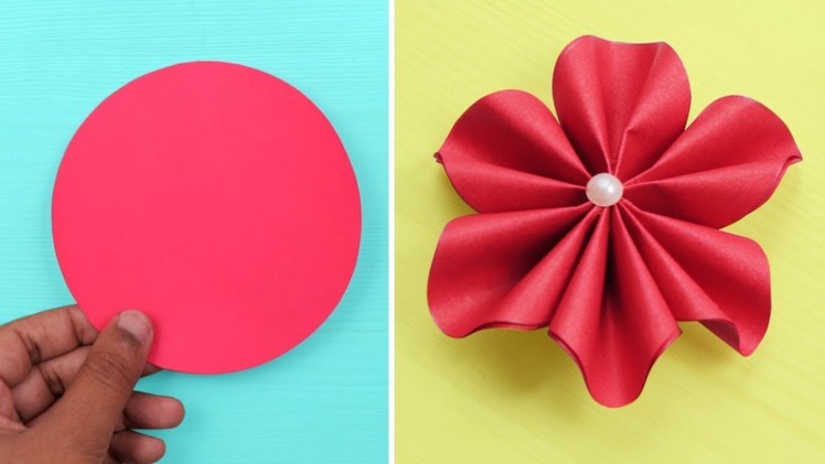 How to make easy paper flowers - diy - paper craft | Craftsbox