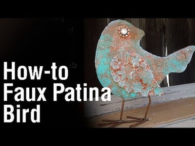 How-To Make Faux Patina Bird with Kitchen Foil