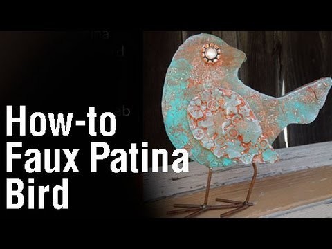 How-To Make Faux Patina Bird with Kitchen Foil