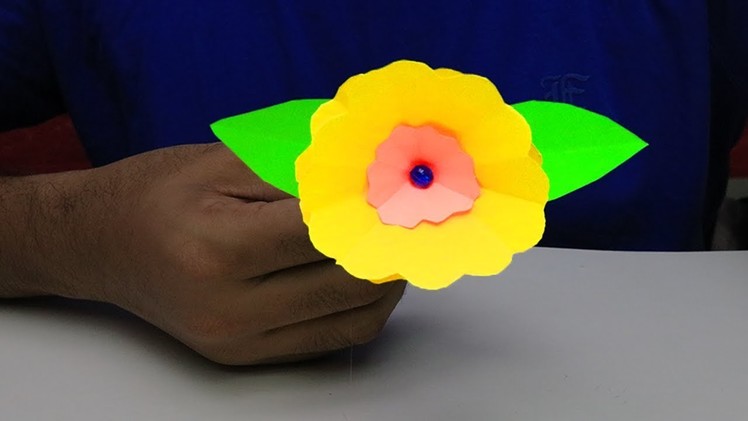 HOW TO MAKE PAPER ROSE FLOWER (VERY EASY) | COLOR PAPER CRAFT IDEAS | MY CRAFTS