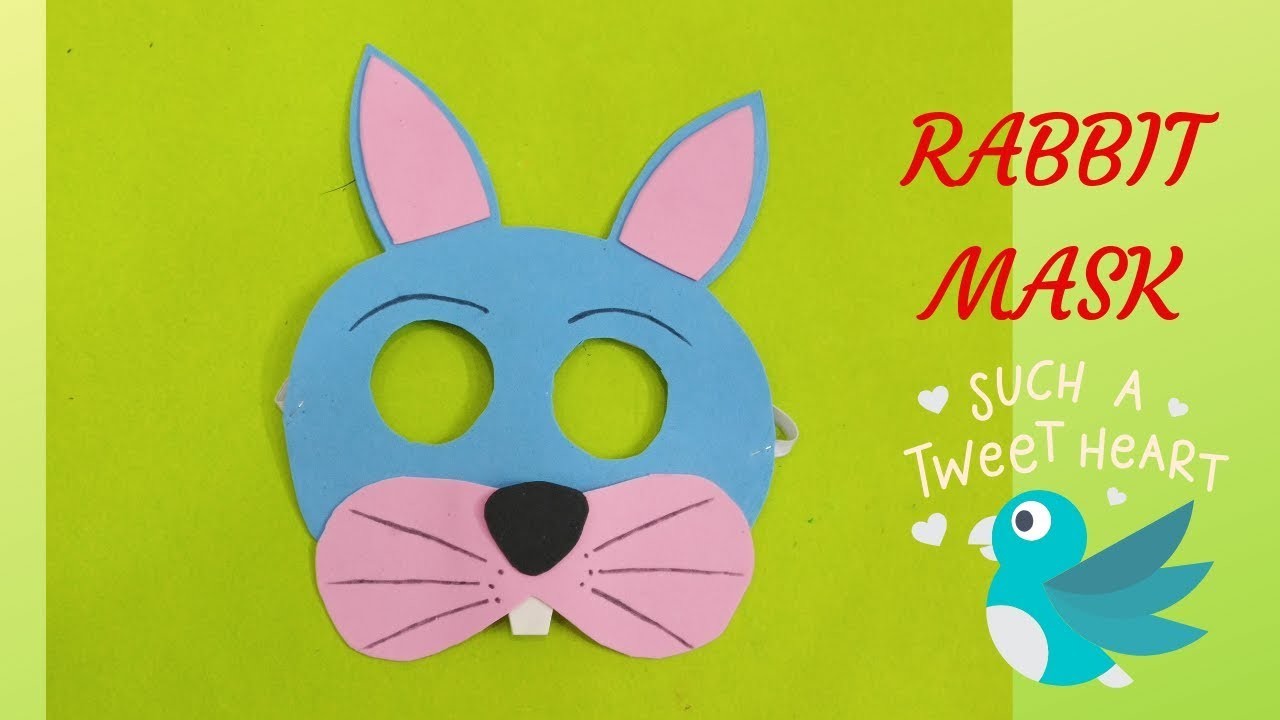 How to make Rabbit mask, School Craft, Rabbit mask|