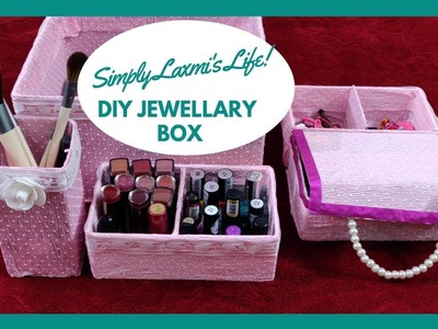 Jewellery Box DIY || Home Decor DIY || Paper Craft || Handmade paper jewellery box
