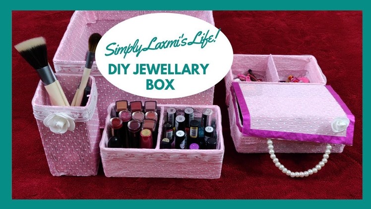 Jewellery Box DIY || Home Decor DIY || Paper Craft || Handmade paper jewellery box