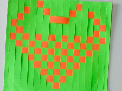 Mat Weaving ???? - Art and Craft - Heart shape craft ❤️