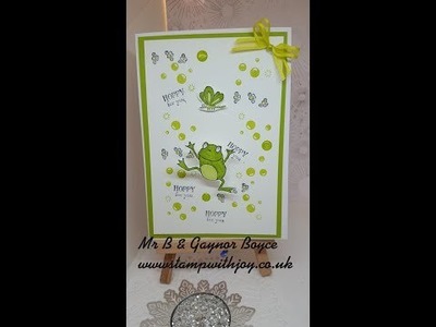 Mr B making his So Hoppy Together Card Stampin' Up!
