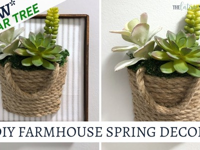 New Dollar Tree Farmhouse Spring Decor DIYs