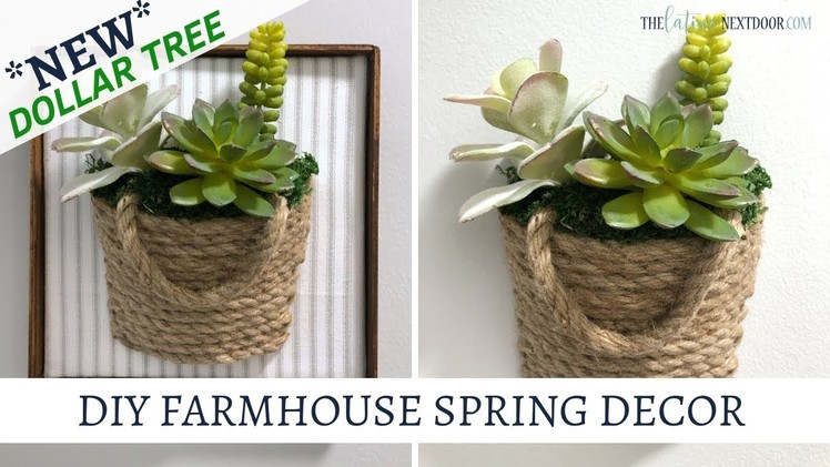 New Dollar Tree Farmhouse Spring Decor DIYs