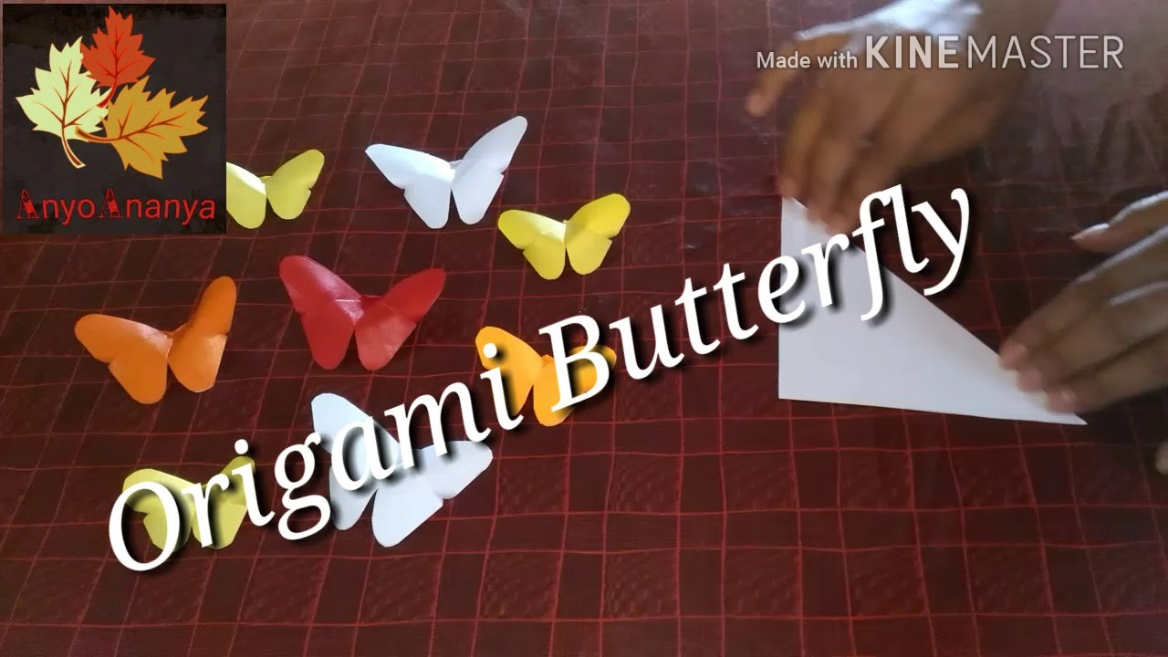 Origami butterfly how to make easy paper butterfly easy paper craft