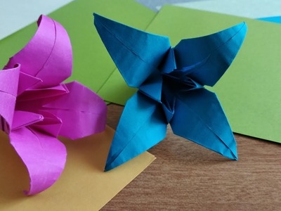 Origami flower  | | origami Lily  | | Paper craft Tutorial