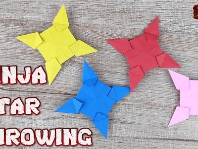 Origami Throwing Ninja Star | How To Making a Ninja Weapon Tutorial | DIY Paper Blade Shuriken Ep.13