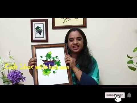 Paper Quilling Grape -Craft Ideas from Deepa Hari  (In Malayalam)