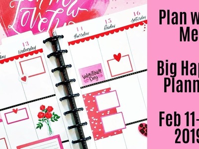 Plan with Me - BIG Happy Planner - Feb 11-17, 2019 Valentine's Day