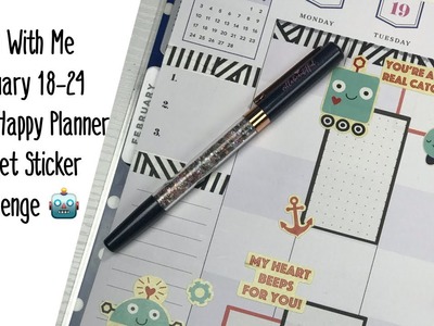 Plan With Me February 18-24 | Classic Happy Planner | Budget Sticker Challenge
