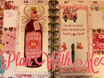 Plan With Me | Valentines Theme | Happy Planner
