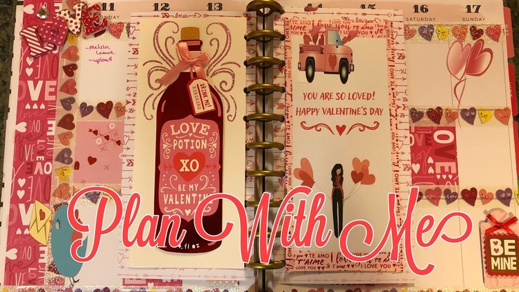 Plan With Me | Valentines Theme | Happy Planner