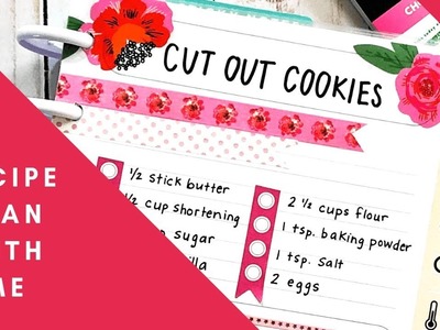 Recipe Plan with Me -  Cut Out Cookies - Valentine's Day - Happy Planner