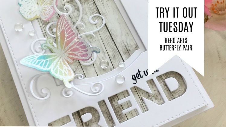 Try It Out Tuesday. Hero Arts Butterfly Pair Stamp & Cut Set